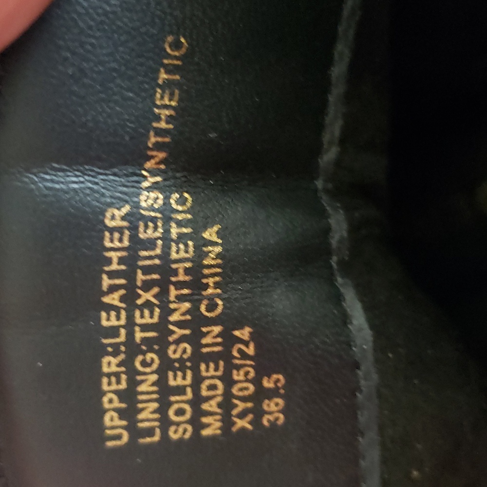 Kurt Geiger Combat Grunge Whimsigoth Black Leather Ankle Boot 6.5 (36.5) New - Picture 5 of 13